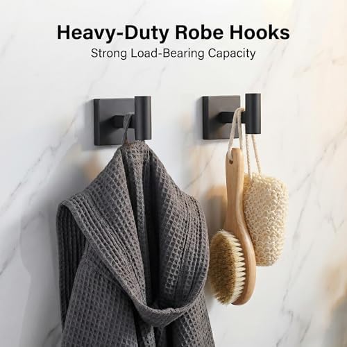 16 in 5-Piece Bathroom Hardware Set, Matte Black