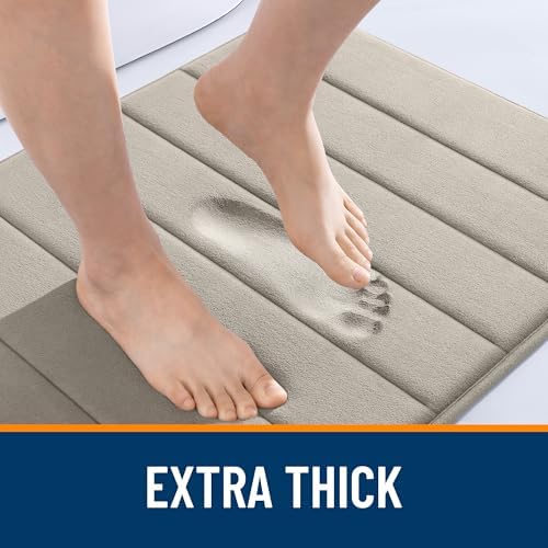 OLANLY Memory Foam Bath Mat 36x24, Super Soft and Absorbent Bathroom Rugs