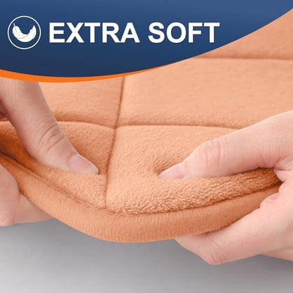 OLANLY Memory Foam Bath Mat 30x20, Ultra Soft and Absorbent Bathroom Rugs
