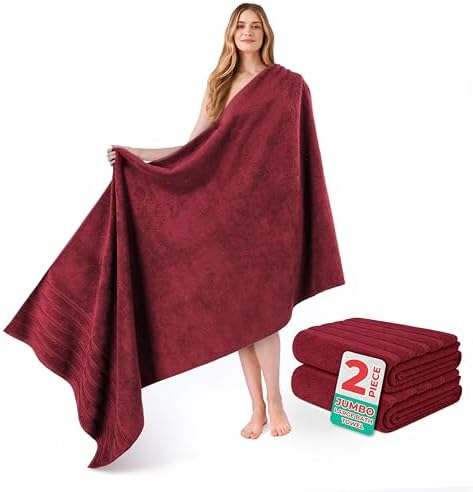 American Soft Linen 100% Cotton Luxury Turkish Towels, 2PC 35x70 Bath Sheet
