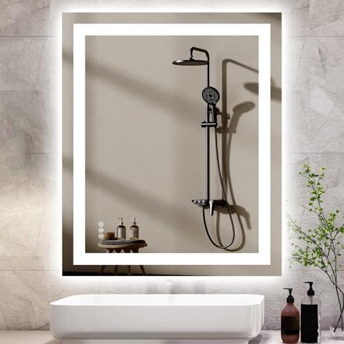 Hivone 36"X30" LED Bathroom Mirror with Lights, UL Listed