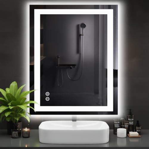 DUMOS 32.1"x40.1" LED Bathroom Mirror, Bathroom Vanity Mirror