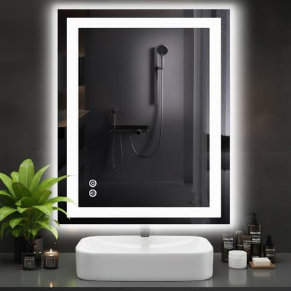 DUMOS 32.1"x40.1" LED Bathroom Mirror, Bathroom Vanity Mirror