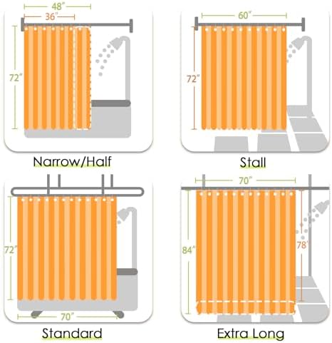 jinchan Grey and White Striped Shower Curtain Modern Zig Zag Waterproof Fabric Shower Curtains for Bathroom with 12 Hooks Machine Washable 70x72 inches