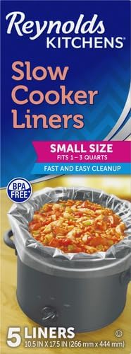 Reynolds Kitchens Slow Cooker Liners, Small (Fits 1-3 Quarts), 5 Count (Pack of 2)