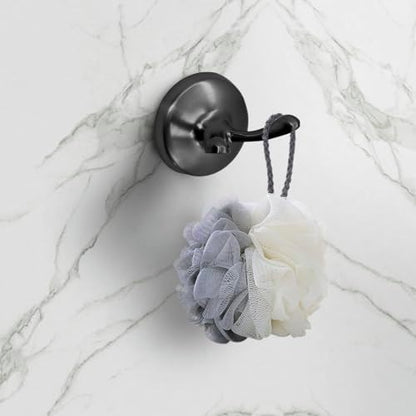 8 Pieces Bathroom Hardware Set Brushed Nickel Adjustable Expandable Towel Bars Towel Ring Wall Mount Toilet Paper Holder Towel Hooks Towel Racks Hand Towel Holder (8 Pcs Black)