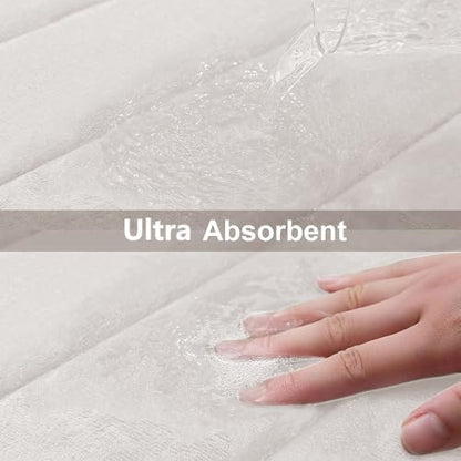 Buganda Memory Foam Bath Mat 47 x 20, Ultra Soft Absorbent Bathroom Rugs