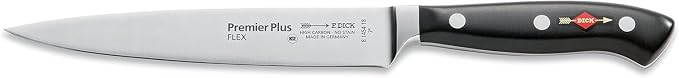 F. DICK – Premier Plus Filleting Knife Flex - Fillet knife with 7.1" flexible blade & 56 HRC - Ideal for filleting meat & fish - Ultra sharp - Stainless steel - Ergonomic handle - Made in Germany