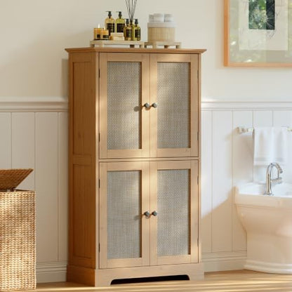 ChooChoo Bathroom Floor Cabinet with Adjustable Shelves
