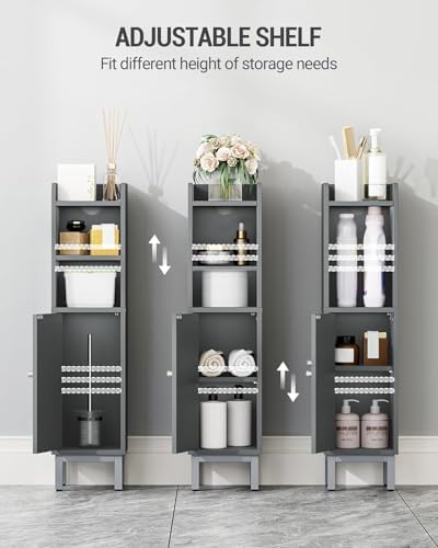 Hzuaneri Bathroom Storage Cabinet, Small Corner Floor Cabinet
