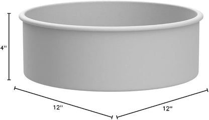 PME Professional Aluminum Round Cake Pan, 12 x 4 in,Silver