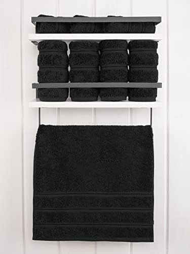American Soft Linen 100% Cotton Luxury Turkish Towels, 4 PC Hand Towel Set