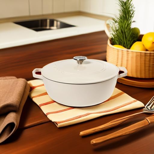 Cuisinart Round Casserole, Cream, 5.5 quart