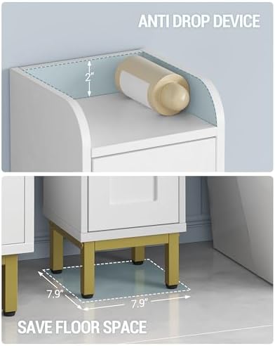 Hzuaneri 4-Tier Narrow Tall Storage Cabinet