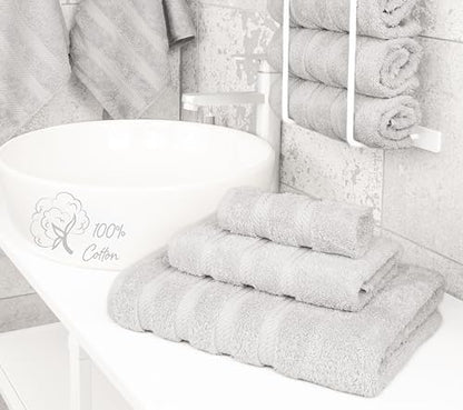 American Soft Linen 100% Cotton Luxury Turkish Towels, 3 Piece Towel Set
