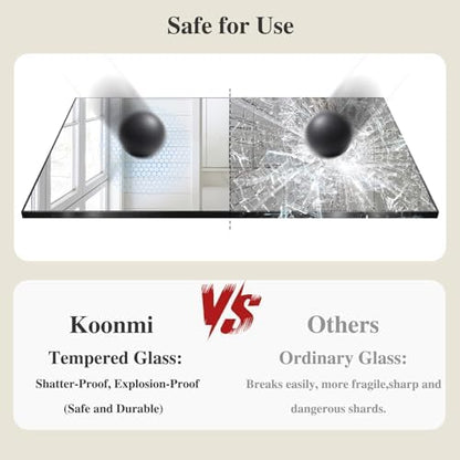 Koonmi Black Rectangle Wall Mirror, 30x71 Inch Bathroom Mirror, Aluminum Frame Vanity Mirror for Entryway, Living Room, Bedroom Bathroom, Hangs Horizontally or Vertically