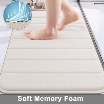 Buganda Memory Foam Bath Mat 70 x 34, Ultra Soft Absorbent Bathroom Rugs