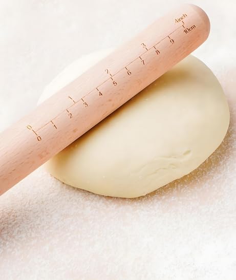 Rolling Pin,Baking Dough Roller for Dumpling, Tortilla,Pizza, Pie, Bread, Pastry.（15inch ）