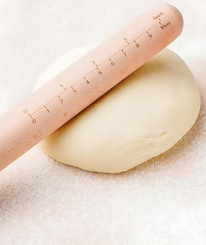 Rolling Pin,Baking Dough Roller for Dumpling, Tortilla,Pizza, Pie, Bread, Pastry.（15inch ）