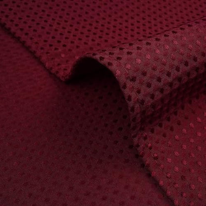 River Dream Waffle No Hook Shower Curtain with Liner,Red Rio,71x74