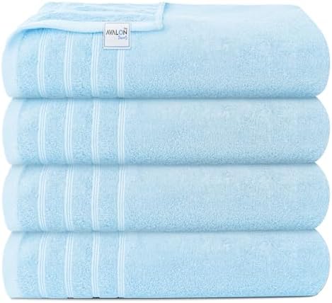Avalon Towels Bath Towels Set of 4, Size 30 x 60 Inches