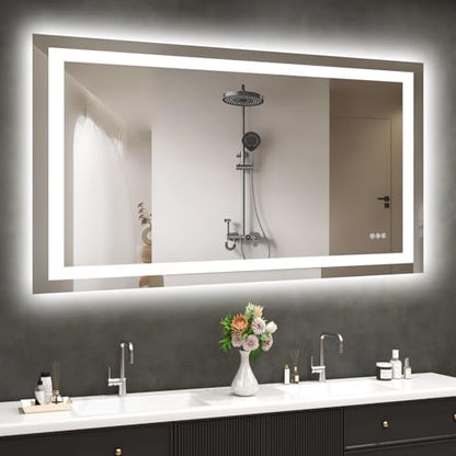 Hivone 48"X32" LED Bathroom Mirror with Lights, UL Listed
