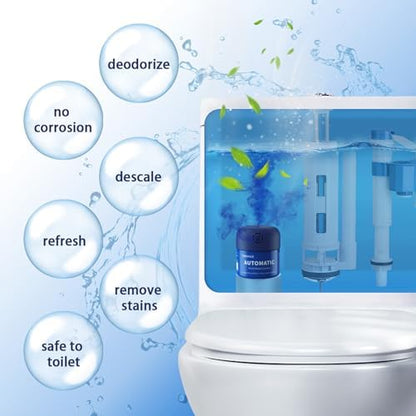 Automatic Continuous Toilet Bowl Cleaner 3 Bottles Lemon