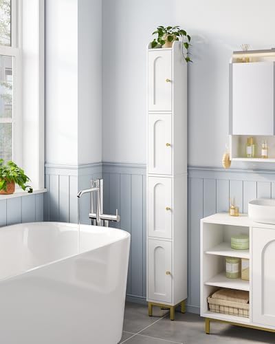 Hzuaneri 4-Tier Narrow Tall Storage Cabinet