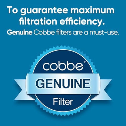 Cobbe 4 Pack Replacement Filters for Handheld Shower Head - Filters Over 99% Of Chlorine - Water Softener Filters Beads for Hard Water