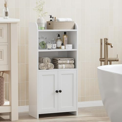 Homhedy Small Bathroom Storage Cabinet, Toilet Paper Storage Cabinet