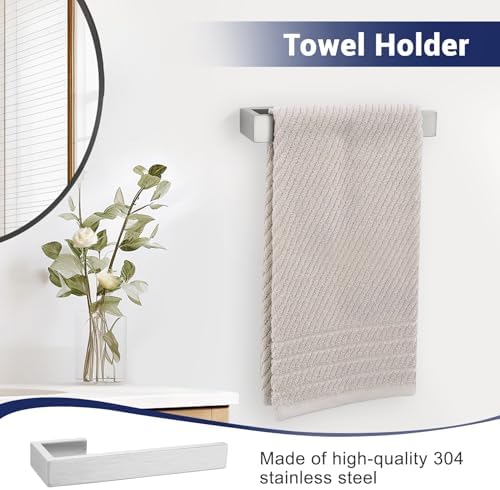 Lairuier Brushed Nickel Bathroom Accessories, 23.6 inches Towel Bar Set