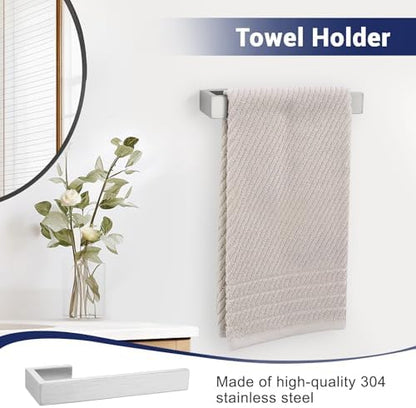 Lairuier Brushed Nickel Bathroom Accessories, 23.6 inches Towel Bar Set