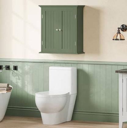 ChooChoo Bathroom Wall Cabinet with 2 Doors, Over The Toilet