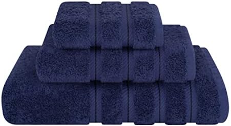 American Soft Linen 100% Cotton Luxury Turkish Towels, 3 Piece Towel Set