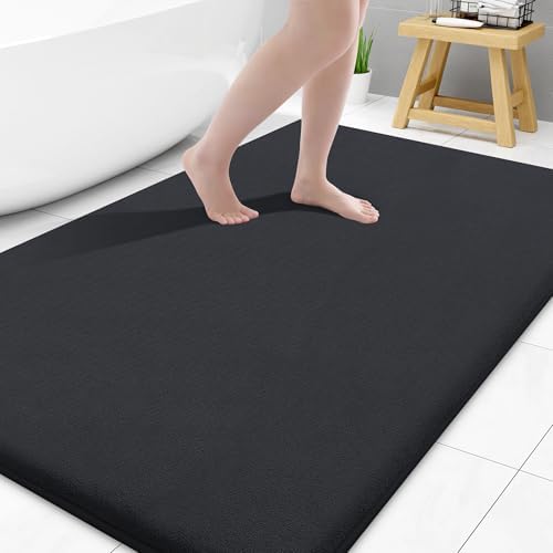 Smiry Memory Foam Bath Mat 40x32, Extra Soft and Absorbent Bathroom Rugs