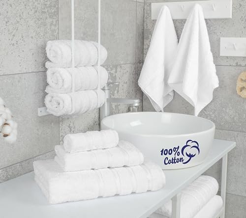 American Soft Linen 100% Cotton Luxury Turkish Towels, 6 Piece Towel Set