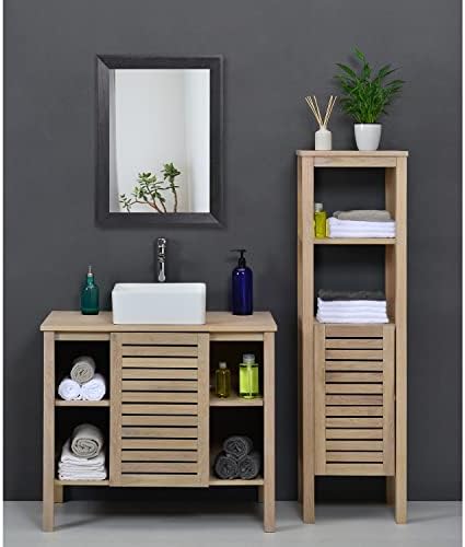 AAZZKANG Wall Mirror Black Wood Framed Rectangle Mirrors for Wall 16"x12"