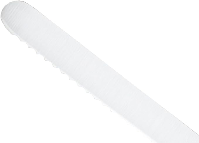 Mercer Culinary Millennia Color Handle Cutlery 8" Offset Bread Knife (Wavy Edge) Purple
