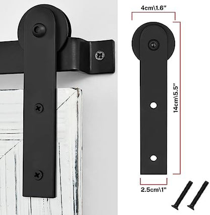COGOOD Farmhouse Barn Door Mirror - 18 x 25 White