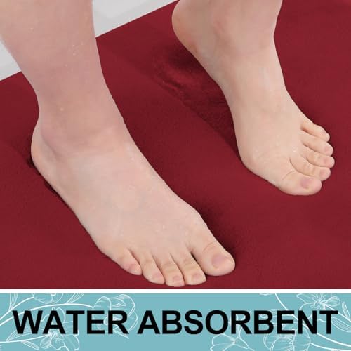 Smiry Memory Foam Bath Mat 30x20, Extra Soft and Absorbent Bathroom Rugs