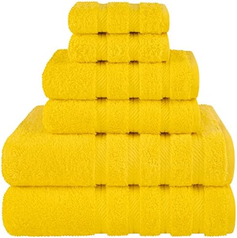 American Soft Linen 100% Cotton Luxury Turkish Towels, 6 Piece Towel Set