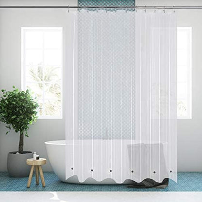 Mrs Awesome 66x72 Shower Curtain Liner with 6 Magnets Clear