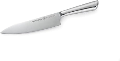 Schmidt Brothers - Atlas Series - 7-Piece Knife Set, High-Carbon Stainless Steel Cutlery with Natural Wood Knife Block