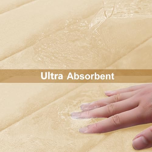 Buganda Memory Foam Bath Mat 24 x 16, Ultra Soft Absorbent Bathroom Rugs