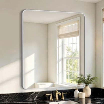 Vanity Bathroom Mirror, 36”x30” Silver Bathroom Mirror for Over Sink