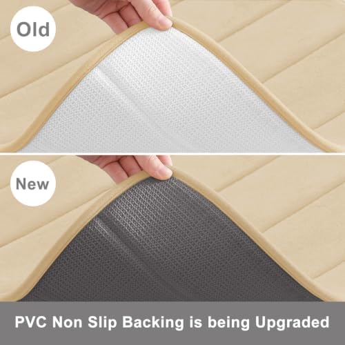 Buganda Memory Foam Bath Mat 35.4 x 24, Ultra Soft Absorbent Bathroom Rugs
