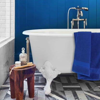 COZYART Bath Towel Set 6 PCS, Royal Blue Luxury 100% Turkish Cotton 650GSM