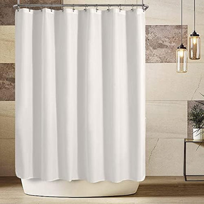 ALYVIA SPRING 108x72 Extra Wide Waterproof Shower Curtain or Liner White