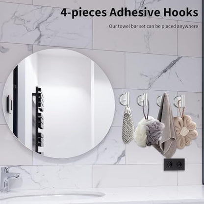 Newfun 10-Pieces Brushed Nickel Bathroom Hardware Set 24 Inch