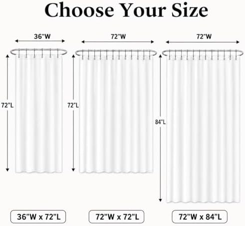 TUDECO Extra Long Beige Lace Shower Curtain with Valance, 72 x84 Inch